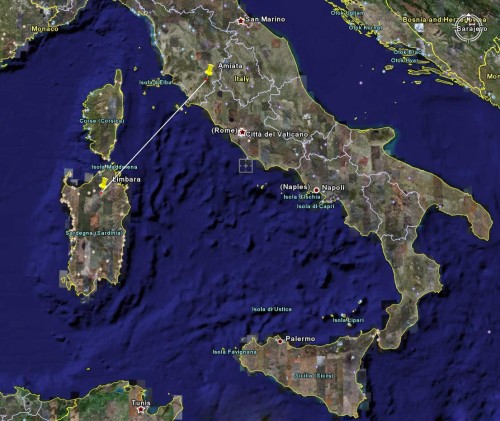 无线传输试验的卫星地图距离