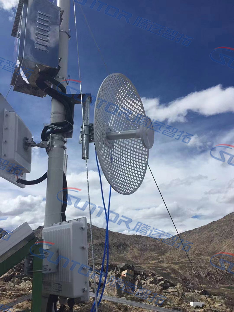 防火预警无线通信传输项目现场安装图