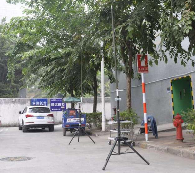 深圳ST95车载电台在阻挡环境下测试                                                               
