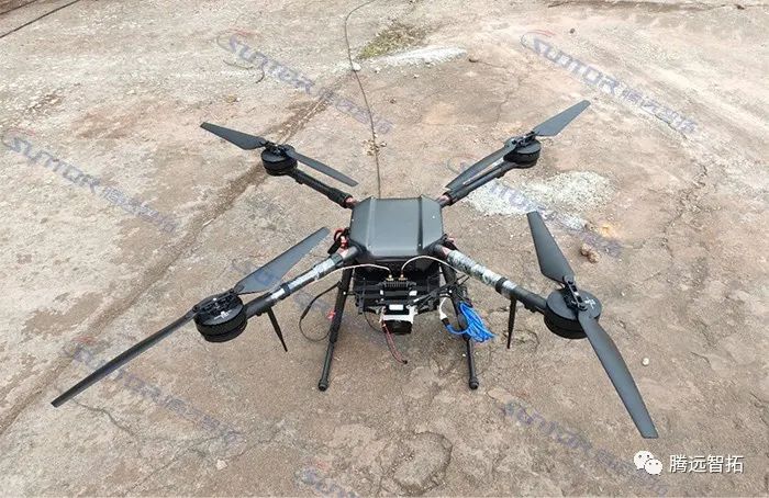 演练现场无人机载设备